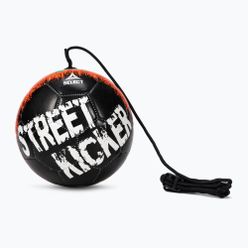 SELECT Street Kicker v22 minge de fotbal de antrenament negru și alb 150028