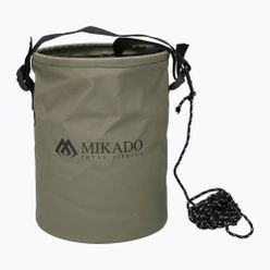 Găleată de pescuit pliabilă Mikado cu șnur verde AMC-021