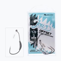 Mikado Jaws Offset cârlig de momeală cu greutate cu șurub 7G 3 buc. argintiu HJA04