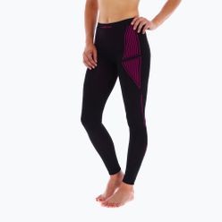 Pantaloni termici pentru femei Viking Etna negru/roz 500/21/3092