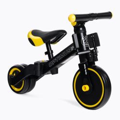 Bicicletă de echilibru cu tri roți Milly Mally 3w1 Optimus neagră 2714