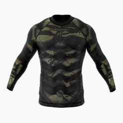 SMMASH Tiger Armour pentru bărbați cu mânecă lungă negru-verde RSO3