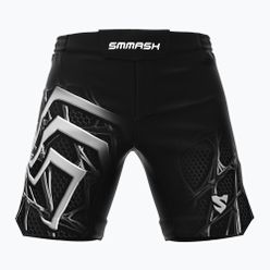 Pantaloni scurți de antrenament pentru bărbați SMMASH Venomous negru și alb SHC4-019