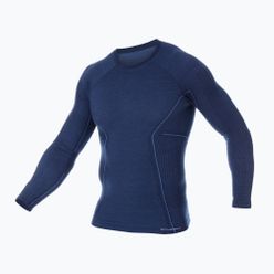 Tricou termoactiv pentru bărbați Brubeck Active Wool 5782 bleumarin LS12820