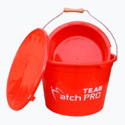 MatchPro găleată de pescuit cu castron și capac roșu 910943