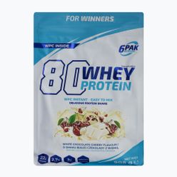 Whey 6PAK 80 Proteine 908g ciocolată albă cu cireșe PAK/162#BCZWI