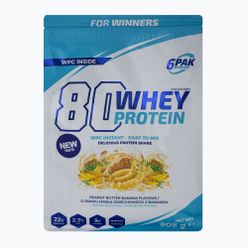 Whey 6PAK 80 Proteine 908g unt de banane și arahide PAK/162#BAMAS
