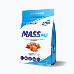 Gainer 6PAK Mass Pak 1000g caramel sărat PAK/235