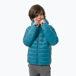 Jachetă de puf pentru copii 4F albastru HJZ22-JKUMP001