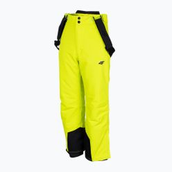 Pantaloni de schi pentru copii 4F galben HJZ22-JSPMN001