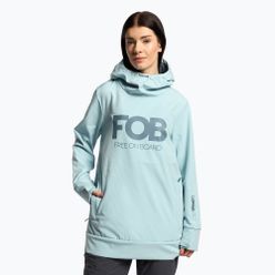 Jachetă de snowboard pentru femei 4F SFD001F softshell albastru deschis H4Z22-SFD001F