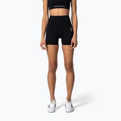 Pantaloni scurți fără cusături Carpatree Seamless pentru femei Model One negru SSOC-C