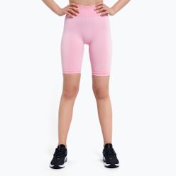 Colanți scurți de antrenament pentru femei Gym Glamour Push Up Candy Pink 410