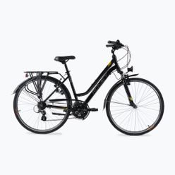 Bicicleta de trekking pentru femei Romet Gazela negru-galben R23A-TRE-28-19-2869A