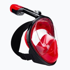 Mască integrală de snorkeling AQUASTIC roșie SMA-01SC