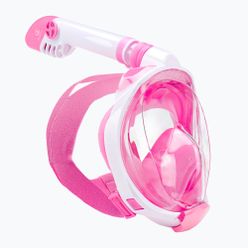 Mască integrală de snorkeling pentru copii AQUASTIC roză SMK-01R