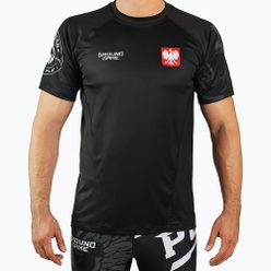 Tricou de antrenament pentru bărbați GroundGame Poland, negru, 21TRTSHPOLS