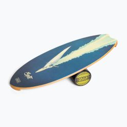 Placă de echilibru cu rolă Trickboard Surf Wave Split albastră TB-17322