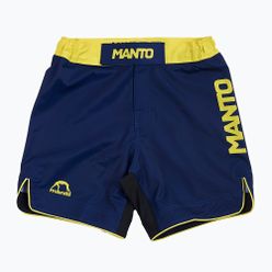Pantaloni scurți de antrenament MANTO Stripe 2.0 albastru marin MNS002_NAV_2S