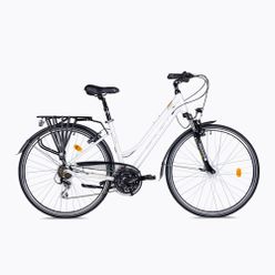 Bicicleta de trekking pentru femei Romet Gazela 3 alb 2228435