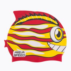 Șapcă de înot AQUA-SPEED Zoo Fish 31, roșu și galben 115