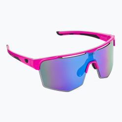 Ochelari de ciclism GOG Athena roz neon mat / negru / alb-albastru policromat E508-3