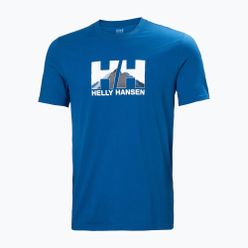 Helly Hansen Nord Graphic tricou de trekking pentru bărbați albastru 62978_606