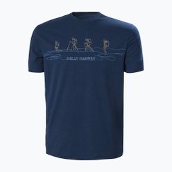 Helly Hansen Skog Recycled Graphic tricou de trekking pentru bărbați albastru marin 63083_584