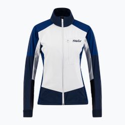 Jachetă de schi fond pentru femei Swix Dynamic alb și albastru