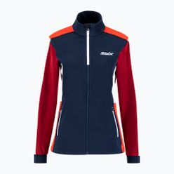Jachetă de schi fond pentru femei Swix Cross albastru marin și roșu 12346-75120-XS