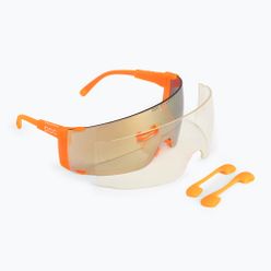 Ochelari de protecție pentru bicicletă POC Propel fluorescent orange translucent/clarity road gold