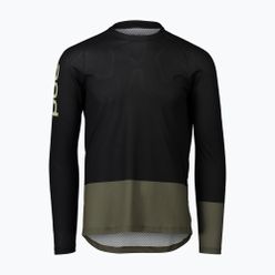 Tricou de ciclism pentru bărbați POC MTB Pure LS negru-verde 52844