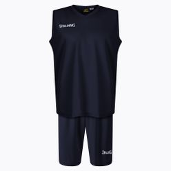 Spalding Atlanta 21 set de baschet pentru bărbați pantaloni scurți + tricou albastru marin SP031001A222