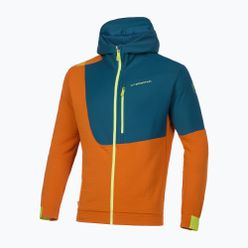 Bluză de cățărat pentru bărbați LaSportiva Mood Hoody portocaliu-bleumarin N71208639