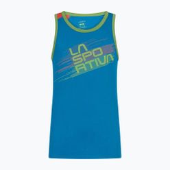 La Sportiva Tricou de cățărare pentru bărbați Tank cu dungi albastru H13623313