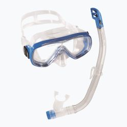 Cressi Ondina kit de snorkel pentru copii + mască Top + snorkel albastru transparent DM1010132