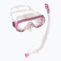 Cressi Ondina kit de snorkel pentru copii + mască Top + snorkel roz transparent DM1010134