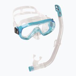 Cressi Ondina kit de snorkel pentru copii + mască Top + snorkel Clear Aquamarine DM1010133