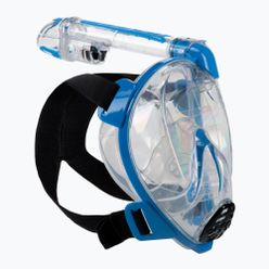 Cressi Duke Dry Mască completă pentru snorkelling albastru XDT000020