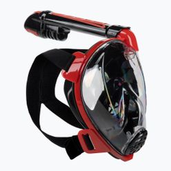 Masca de snorkel Cressi Duke Dry Full Face negru/roșu XDT005058