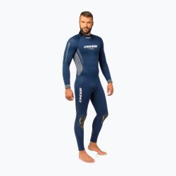 Costum de scufundări pentru bărbați Cressi Fast Monopiece 3 mm albastru marin LR108302