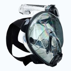 Cressi Duke Dry mască completă pentru snorkelling negru/gri XDT060050