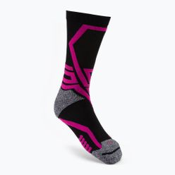 Mico Medium Weight X-Performance X-C Șosete de schi negru/roz CA00146
