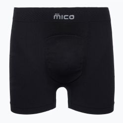 Boxeri termici pentru bărbați Mico P4P Skintech Odor Zero Ionic+ negru IN01789