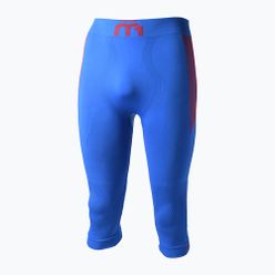 Boxeri termoactivi pentru bărbați Mico M1 Skintech 3/4 albaștri CM07024