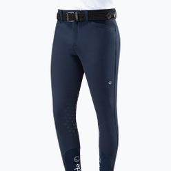 Pantaloni bărbătești cu bretele la genunchi Eqode by equiline Davis albastru marin N54001