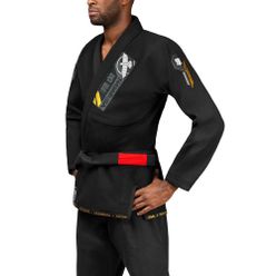 Hayabusa Ascend Jiu Jitsu GI Kimono ușor negru PLWJG-B-A2