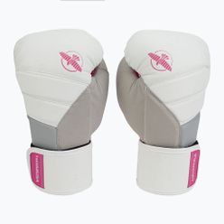 Hayabusa T3 mănuși de box alb și roz T314G