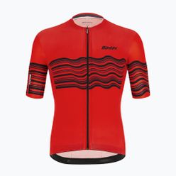 Tricou de ciclism pentru bărbați Santini Tono Profilo roșu 2S9404075TONOPROFRSS
