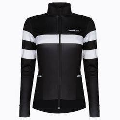 Jachetă de ciclism pentru femei Santini Coral Bengal, negru, 2W216175CORALBENGNE